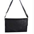9161 -BLACK PU LEATHER CLUTCH BAG